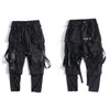 11 BYBB's Dark Taśmy Multi Kieszenie Spodnie Cargo Mężczyźni Harajuku Casual Track Spodnie Hip Hop Streetwear Techwear Joggers 210715