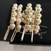 4X3Cm C Fashion metal hair clips Classic pearls hairpins collection hair accessories suit for sweater brooch v