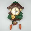 Horloge à coucou avec pendule, horloge murale, salon, cloche d'alarme, montre d'alarme, décoration artistique de la maison, 10 pouces, réveil H0922