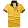 M-8XL Nouveaux Hommes Printemps Été Casual Marque De Mode Mâle Tops Solide Vêtements Qualité Broderie Respirant Coton Polo Chemise 210329