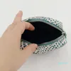 Mode Casual Cyan Purse Square Pu Stone Portable Coin Purse 2021