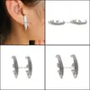 Stud Earrings Jewelrystud Simple Minimalist Line Earring Delicate Cz Brilliant Crystal Zircon Stone Women Birthday Gifts Elegant Sparkling P