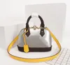 オリジナルの高品質デザイナーの高級ハンドバッグ財布アルマBBバッグ女性ブランドトートン特許レザーレザーショルダーバッグ無料船