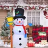 Bonhomme de neige gonflable Père Noël Casse-Noisette Modèle avec lumière LED Poupées de Noël gonflables pour le décor de l'année de Noël en plein air 2022 211122