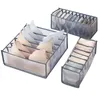 Tiroirs de rangement soutien-gorge organisateur boîte séparée pour sous-vêtements séparateurs de tiroirs pliables cravate écharpe chaussettes placard