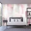 Fonds d'écran Personnalisé Po 3D Mural Rose Abstrait Aquarelle Peinture Mur Salon TV Décor À La Maison Papier Peint Auto-Adhésif Étanche