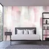 Tapeten Benutzerdefinierte Po 3D Wandbild Rosa Abstrakte Aquarellmalerei Wand Wohnzimmer TV Wohnkultur Selbstklebende Tapete Wasserdicht