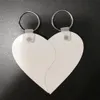 Blank keychains For Sublimation mdf heart round blank keychains hot transfer printing blank keychains key ring jewelry material consumables CG001