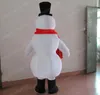 Costume de mascotte de bonhomme de neige blanc d'Halloween de haute qualité personnaliser personnage de thème Anime en peluche de dessin animé taille adulte déguisement de carnaval de noël