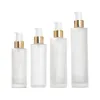 20ml 30ml 40ml 60ml 80ml 100ml 120ml frostat glas spray lotion pump flaska tomma parfym kosmetiska förpackningar 8pieces