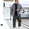 Mäns Tracksuits Men Kläder 2021 Tracksuit Cargo Camouflage Jacket Byxor 2 Piece Set Mens Hoodies XXXXL Coat Track Suit 6XL 7XL 8XL 9XL