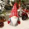 Ornamenti di decorazioni natalizi, giocattolo natalizio fatto a mano svedese tomte gnomes peluche scandinavo di santa elfo ornamenti di natale decorazione sospesa in casa