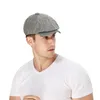 Chapeaux d'extérieur Casquette à visière Protection UV décontractée Coton Lin Plat Sboy Conduite Chapeau Chapeaux