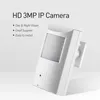 Poe Audio 940nm Osynlig IR H.265 3mp IP-kamera 1296P / 1080p PIR LED Inomhus säkerhet CCTV System Videoövervakning HD CAM P2P
