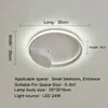 Ronde LED plafondlamp Decoratie voor slaapkamer woonkamer zwarte glans dimbare cirkel kroonluchter verlichting van binnen verlichtingsarmaturen lichten