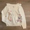 Little maven bébé filles automne pull lapin beaux vêtements tricotés enfant en bas âge enfants sweat tenue pour enfants de 2 à 7 ans 211110