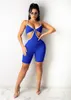 Armatürler Sonbahar Kadın Bodysuits Sold Tulumlar PS Boyut Yırtılmış Playsuits Sırtsız 2xl Sıska Tahiller Seksi Bodycon Delik Dhl Gemi 5583