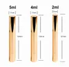 100pcs 5ml Gold Cuticle Oil Pen Twist Empty Nail Care Lip Gloss Containers Tube 2ml 4ml 5ml Gold Cuticle Oil Pen with Brush SN