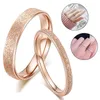 Модное простое кольцо из нержавеющей стали, высокое качество, женское кольцо шириной 2 мм, цвет розового золота, ювелирное украшение на палец, подарок для девочки