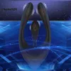 Nxy Cockrings en forme de t Anneau de Verrouillage Vibrateur Sex Toys Anal Plug Masseur de Prostate Appareil de Masturbation pour Hommes USB Rechargeable 1210