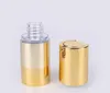 15ml 30ml 50ml Gold/silver Empty Cosmetic Airless Bottle Portable Refillable Pump Dispenser Bottles For Travel Lotion SN2661