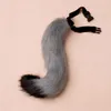 レディースファーフェイクコートジャケットアクセサリー50cm NOVETLY REALISTIAN TAIL ADAGNED STRAPセクシーな小説ハロウィーンパーティーコスプレコスチューム小道具