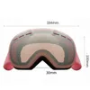 Antifog Ski Goggles UV400 Protection Snowboard Eyewear Snow Mothobile Man Women Skiing Outdoor Sport Mask Lunes273G6233688