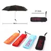 Ombrello a matita a 4 colori Ombrello tascabile pieghevole Mini ombrello leggero ultrasottile Ombrello da pioggia per donna Ombrello da sole per uomo Parasole 210320