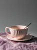 Ensemble de tasses à café en céramique réutilisables à la main de luxe écologique Vintage mignon japon Xicara produits ménagers DG50BD