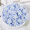 30PCS 18mm Mix Light Colors Resin Components Five-Petal Flowers Flatback Cabochon Embellishment Accessories DIY Craft Scrapbooking3388