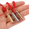 Pendant Necklaces Men Openable Cylinder Urn Ash Storage Amulet Locket Necklace Religious Jewelry Buddhist Mantra Sanskrit