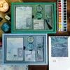 Dipinti di fama mondiale van gogh Blank Sketchbook Diario Disegno Pittura Notebook set Sketch Book Materiale scolastico regalo di compleanno 210611