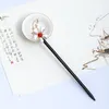 Ancient Chinese Hairpins Clips Pearls Flower Headpieces For Women Hanfu Dress Hair Forks Sticks Styling Jewelry FORSEVEN & Barrettes