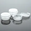 5G PP Round Clear Jars with Lids for Lip Balms, Creams, Make Up, Cosmetics, Samples, Ointments and other Beauty Products