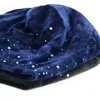 Autumn Winter Fashion Hats for Women Shiny Rhinestone Beanie Caps Female Casual Velvet Fabric Soft Cap Skullies Bonnet