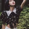 stile coreano Lisa celebrità camicetta estiva donna ragazza fiore collare Peter Pan manica a sbuffo casual vintage retrò camicia top 210421