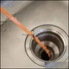 Inne Home Ogród Kuchnia Plumbonta Hook Kanał Cleaner Hair Sink Wtyczka Wtyczka Czyszczenie 1 PC Drop Dostawa 2021 WVY7I