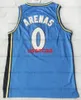 Retro Men # 0 Gilbert Arenas Basketball Jersey Jaune Bleu Blanc Couleur 0 Maillots En Gros Tous Cousus