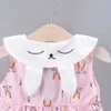 Robe de princesse pour filles enfant en bas âge enfant bébé fille dessin animé lapin imprimé fête princesse robe vêtements ensemble 6m-24m filles vêtements Q0716