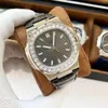 2022 New Chegaves Top Nautilus Watch Men Man Automatic Watches 5711 Rose Gold Green Diamonds Stainless Mechenical di Lusso WRI234M