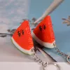 30pcs Watermelon Keychain DIY Phone Strap Korean Countryside Fruit Phone Charm Strap Mobile Bag Pendant Christmas Gift