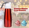 500ml N2O Dispenser tools Coffee Dessert Sauces Butter Whipper Aluminium Alloy Cream Foam Maker Cake Tool SEA SHIPPIN