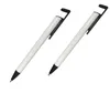 Stylos en métal de sublimation stylo blanc en aluminium tige transfert thermique stylo à bille créatif avec film rétractable RRB13591