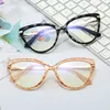 Sexy Women Cat Eye Reading Glasses Frames Computer Anti Blue Light Designer Ladies Optical Eyeglasses Fashion Eyewear Sunglasses