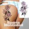 Autocollants imperméables temporaire grand motif tatouage autocollant fleur bras Flash tatouages corps Art beauté maquillage peau décoration