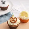 Rivestimenti per stampi a cupcake in silicone 5pc/lotto torte cardiache muffin stampi per pantaloni da forno antiaderente resistenza al calore cucina reusabile cucina da cucina strumenti di decorazione per torta fai-da-te hy0077