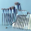 18pcs Professional Makeup Brushes Set Moire Nylon Hair Foundation Concealer Eyeshadow Blush Cosmetic Make Up Brush