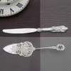 925039039 Ensemble de service de gâteau de mariage en argent, petit couteau à pelle, décoration de fête baroque, argenterie d'anniversaire, cadeau de noël 21104213829