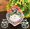 100pcs Iron Romantic Pumpkin Carriage Wedding Party Candy Box Favor Gifts Baby Shower Weddings Decoration Sn2723