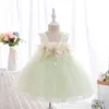 Yoliyolei Sling Baby Dzieci Sukienki Kwiat Dziewczyna Suknie Balowe Summer Tulle Suknie Casual Wedding Party Odziery dla dzieci dla 1-4y Q0716